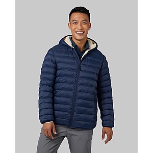 32 Degrees Men s Hooded Sherpa Lined Jacket or Women s Shiny