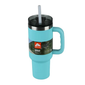 40 Oz Ozark Trail Vacuum Insulated Stainless Steel Tumbler Aqua Blue