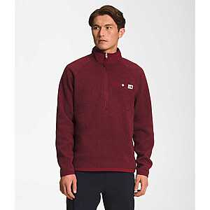 The North Face Men s Gordon Lyons 1 4 Zip Fleece Top Cordovan