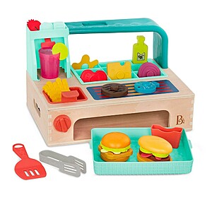 B. toys Mini Chef Build-a-Burger Play Food Set $20 + Free Store Pickup at Target or FS on $35+