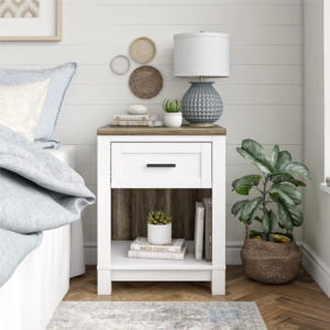 Better Homes & Gardens Langley Bay Nightstand (White) $64 + Free Shipping
