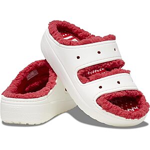 Crocs Men's or Women's Classic Cozzzy Sandal (Multi/Holiday Sweater, Various Sizes) $  18 + Free Shipping