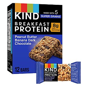 12-ct Kind Breakfast Protein Bars (various) $2.95 w/ Subscribe & Save