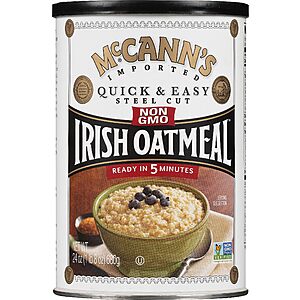 24-Oz McCann's Irish Steel Cut Oatmeal $  5.59 & More w/ S&S + Free Shipping w/ Prime or on $  35+