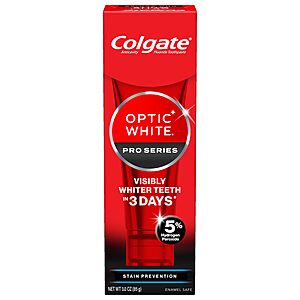 3-Oz Colgate Optic White Pro Series Whitening Toothpaste $2.45 w/ S&S + Free Shipping w/ Prime or on $35+