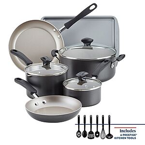 15-Piece Farberware Cookstart DiamondMax Nonstick Cookware Set (4 Colors) $34.84 + Free Store Pickup at Kohl's or FS on $49+