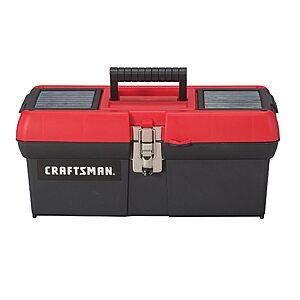 16" Craftsman Lockable Tool Box $13.58 + Free Shipping w/ Prime or on $35+