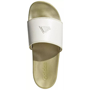 adidas Men's Adilette Comfort Slides (Core White/Gold Metallic) .95 + Free S/H Orders +