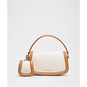lululemon Canvas Mini Bag w/ Removable/Adjustable Shoulder Strap (Natural Brown)  + Free S/H