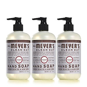 3-Pack 12.5-Oz Mrs. Meyer's Clean Day Hand Soap (Lavender) .80 w/ Subscribe & Save & More