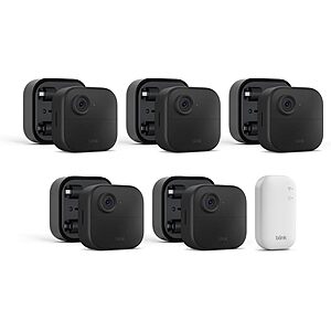 [Prime] 5-Pack Blink Outdoor 4 Camera System + (5) Battery Extension Packs w/ Accessories $184.99 + Free Shipping