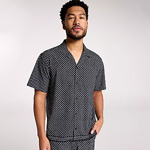 VRST Men's Performance Resort Shirt (Pure Black Print)  + Free Shipping
