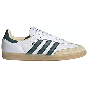 adidas Men's Samba OG Shoes (White / Green / Gum) $47 + Free S&H on $49+