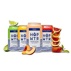 12-Pack 12-Oz HOP WTR Sparkling Hop Water (Variety) $8.95 + Free Shipping w/ Prime or on $35+