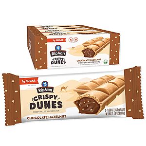 24-Count 0.56-Oz Rip Van Crispy Dunes Filled Wafer Bars (Chocolate Hazelnut) $8.35 & More w/ Subscribe & Save