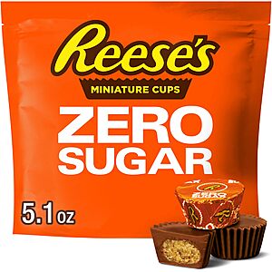 5.1-Oz Reese's Zero Sugar Miniatures Chocolate Peanut Butter Cups $5.07 + Free Shipping w/ Prime or on $35