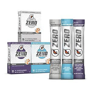 30-Pack Gatorade G Zero Sports Drink Mix Powder Packets (Frost Variety) $8.75 w/ S&S + Free Shipping w/ Prime or on $35