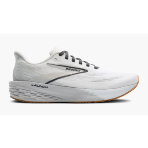 Brooks Men's or Women's Launch 11 Road-Running Shoes (White/Grey/Black) $83.85 + Free Shipping