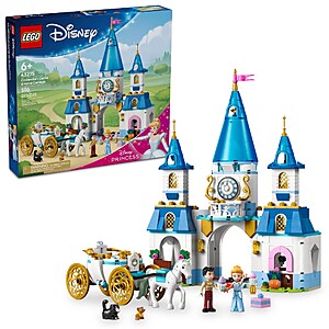 596-Piece Lego Disney Cinderella's Castle & Horse Carriage Playset $48.99 + Free Shipping