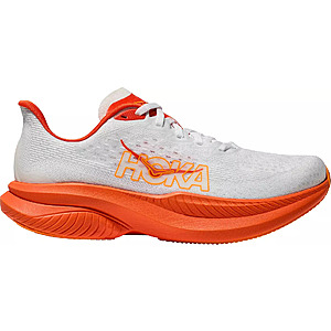 HOKA Women's Mach 6 Running Shoes (White/Orange) $79.17 + Free Shipping