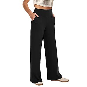 CopyLeaf Women's Wide Leg Pants (Various) $14.99 + Free Shipping w/ Prime or on $35+