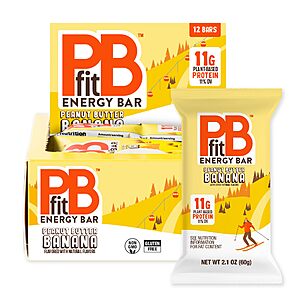 12-Pack 2.1-Oz PBfit Peanut Butter Banana Energy Bars $6.37 w/ S&S + Free Shipping w/ Prime or on $35+