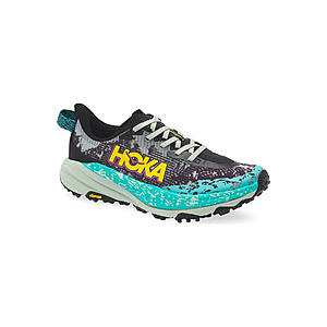 Hoka Speedgoat 6 Women's Trail Running Shoes (Black/Aloe Vera) $71.98 + Free Shipping on $89+