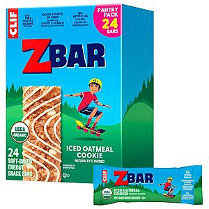 24-Pack Clif Zbar Soft-Baked Energy Snack Bars ( Iced Oatmeal Cookie) $12.97 w/ S&S + Free Shipping w/ Prime or on $35
