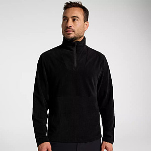 VRST Men's Outdoor Grid 1/4 Zip Fleece Shirt (Black or Burgundy) $19.97 + Free Shipping