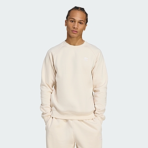 adidas Men's Trefoil Essential Crew Sweatshirt (White) $14.40 + Free S&H