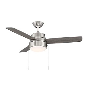 44" Hampton Bay Caprice Integrated LED Ceiling Fan w/ Light Kit $43 + Free S&H