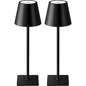 Prime Members: 2-Pk KDG Cordless LED Dimming Table Lamps w/ 5000mAh Battery $11 + Free S&H