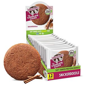 12-Pack 4-Oz Lenny & Larry’s The Complete Protein Cookie (Snickerdoodle) $8.50 w/ S&S