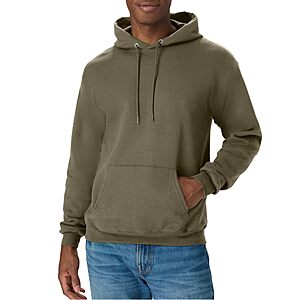 Prime Members: Hanes EcoSmart Fleece Hoodie (Fatigue Green) $8.15 + Free S&H