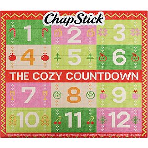 12-Pack ChapStick Advent Calendar Lip Balm Gift Set $7.12 w/ S&S + Free Shipping
