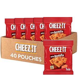 40-Pk 1-Oz Cheez-It Cheese Baked Snack Crackers