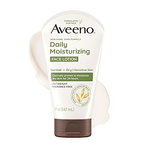 5-Oz Aveeno Daily Moisturizing Face Lotion $4.49 or Less w/ S&S + Free Shipping w/ Prime or on $35+