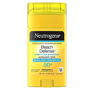 1.5-Oz Neutrogena Beach Defense SPF 50 Sunscreen Stick w/ S&S