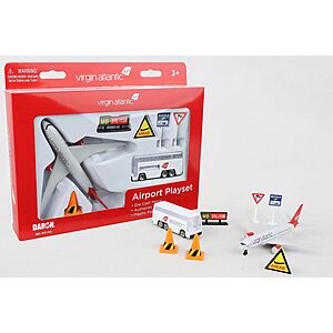 Daron Virgin Atlantic Airport Die-Cast Toy Airplane Playset $11.66 + Free Shipping w/ Prime or on $35+