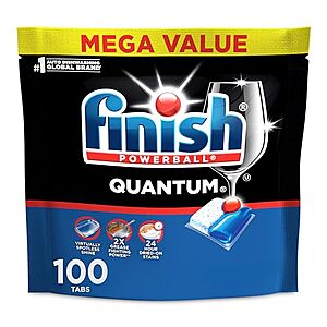 100-Count Finish Quantum Dishwasher Pods $16.60 w/ S&S