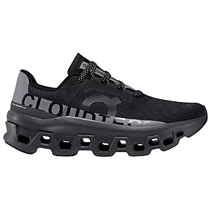 On Women's Cloudmonster Running Shoes (Black/Grey) $90.50 + Free S&H