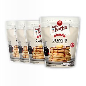 4-Pk 24-Oz Bob's Red Mill Gluten Free Pancake & Waffle Mix $18.10 w/ S&S