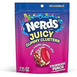 7.15-Oz NERDS Juicy Gummy Clusters Candy (Strawberry Punch) 2 for $5.60 w/ S&S