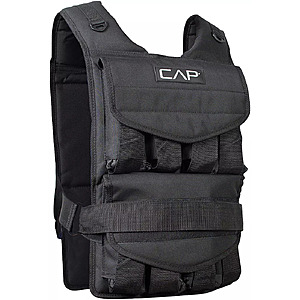 40-Lb CAP Barbell Adjustable Weighted Vest w/ Removable Weight Packets $37.35 + Free S&H on $49+