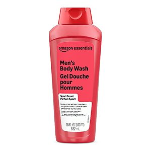 [Prime] 18-Oz Amazon Essentials Men's Body Wash $3.46 w/ S&S + Free Shipping