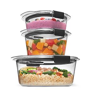 [Prime] Rubbermaid Brilliance 6-Piece Round Airtight Food Storage Container Set $16.75 + Free Shipping