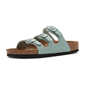 Birkenstock Women's Florida 3-Strap Printed Footbed Slide Sandals (Pure Sage) $47.20 + Free S&H