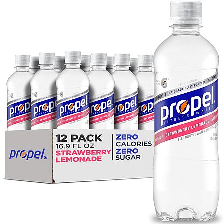 12-Pack 16.9-Oz Propel Electrolyte Enhanced Water Sports Drink (Various) $6.74 w/ S&S + Free Shipping w/ Prime or on $35+