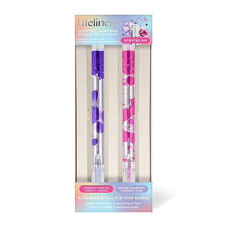 2-Pack Lifelines Scented Lava Gel Pen Set (Pink & Purple) $4.97 + Free S&H w/ Walmart+ or on $35+
