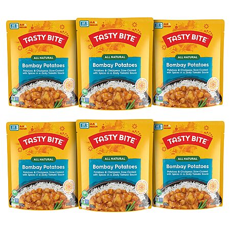 6-Pack 10-Oz Tasty Bite Bombay Potatoes $11.60 + Free Shipping w/ Prime or on $35+
